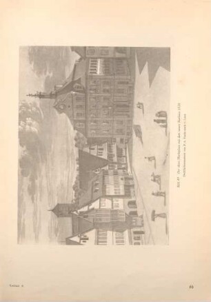 Bild 49 Der obere Marktplatz mit dem neuen Rathaus 1828