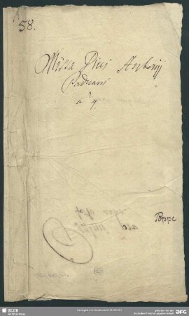 Masses. Arr - Mus.3610-D-1a : V (4), Coro, orch;a