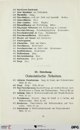 Ostasiatische Arbeiten (Nr. 467-618)