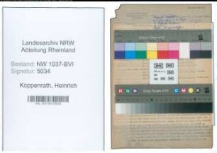 Entnazifizierung Heinrich Koppenrath , geb. 31.01.1902 (Amtsbuergermeister)