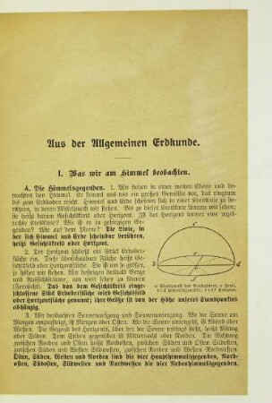 Aus der Allgemeinen Erdkunde