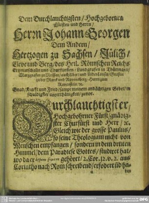 Praefatio [& Dedicatio]