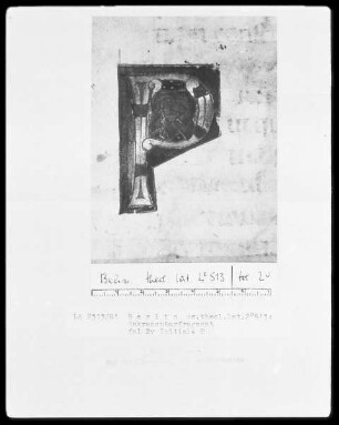 Fragment eines Sakramentars — Initiale P, Folio 2verso