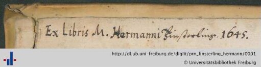 [Provenienz]: Finsterling, Hermann