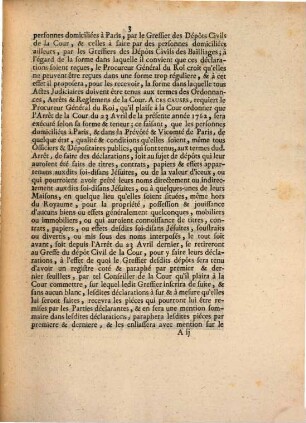 Extrait Des Registres Du Parlement : Du 5 Mai 1762.