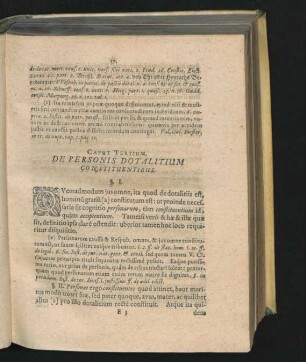 Caput Tertium. De Personis Dotalitium Constituentibus.