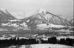 Oberstdorf: Blick von Reute auf den Talkessel von Oberstdorf
