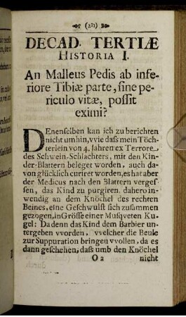 Decadis Tertiæ