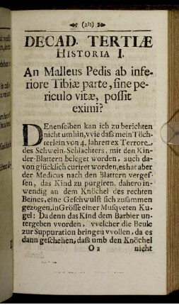 Decadis Tertiæ