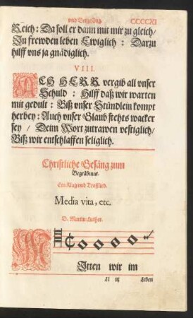 Christliche Gesäng zum Begräbnus.