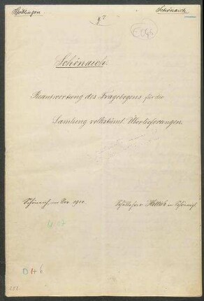 Konferenzaufsatz Schönaich OA Laupheim II