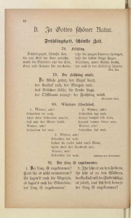 D. In Gottes schöner Natur