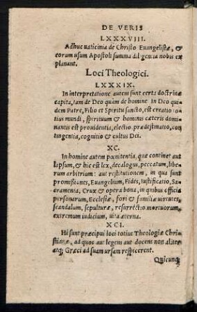 Loci Theologici.
