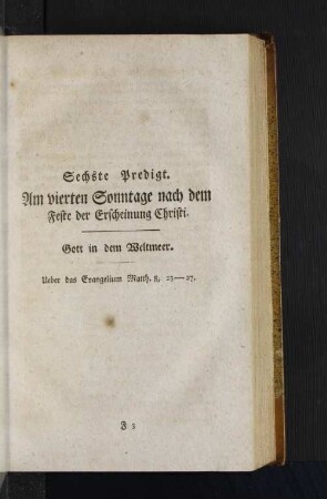 [Sechste Predigt. - Zehnte Predigt.]