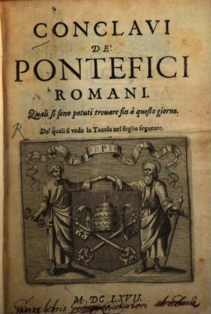 Conclavi de'Pontefici Romani
