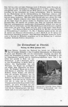 Im Stellungskampf im Oberelsaß.