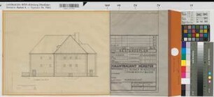 Münster (Münster) Luftschutzbunker Lotharingerstraße Nordansicht (1959) 1983 1 : 100 29,5 x 58 Zeichnung Finanzbauamt Münster Hochbauamt Münster