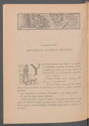 Capítulo LXIII - Sor Caridad aclara el misterio