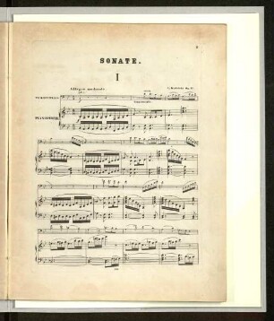 Sonate I. [Pianoforte]
