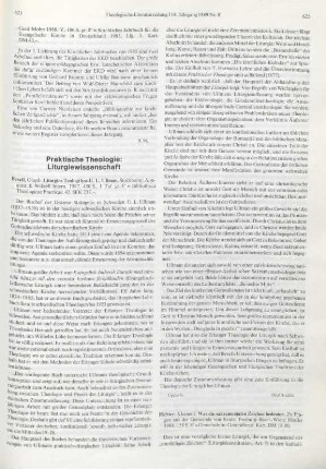 622-624 [Rezension] Richter, Klemens, Was die sakramentalen Zeichen bedeuten