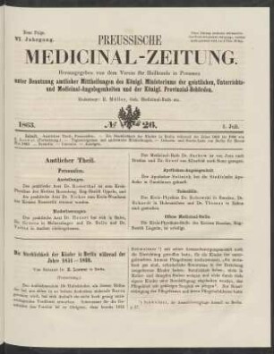 No 26. (1. Juli 1863) - No 30. (29.Juli 1863)