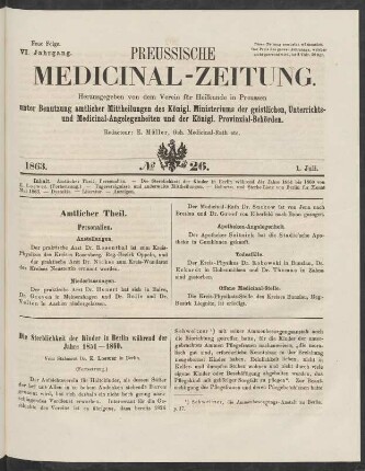 No 26. (1. Juli 1863) - No 30. (29.Juli 1863)
