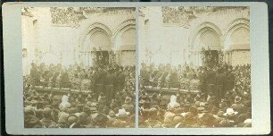 Ceremony of Washing the Apostle's Feet. [Jerusalem, Grabeskirche, Fußwaschung]