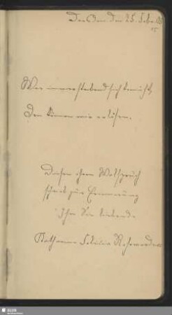 Bl. 15. Rohrwerder, Katharina Felicia