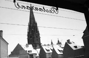 Freiburg: Ausblick aus der Dietler-Passage auf Münster