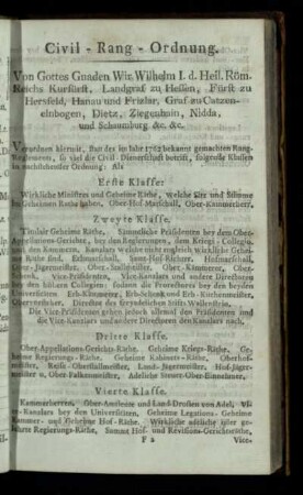 Civil-Rang-Ordnung