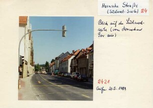 Hornsche Straße. Detmold. Blick auf die Südwestseite vom Hornschen Tor aus