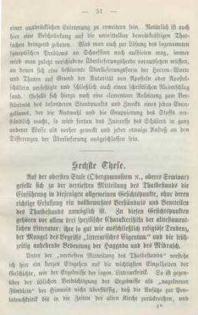 51-67 Sechste These