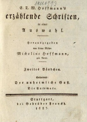 Bändchen 2: Der unheimliche Gast