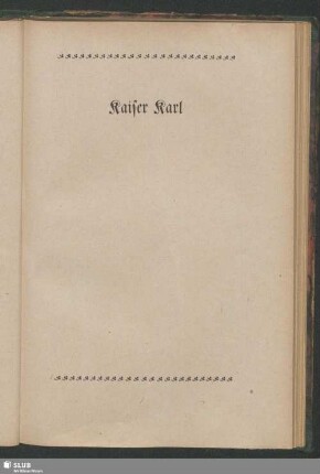 Kaiser Karl