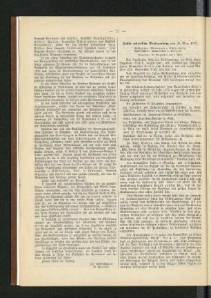 Sechste ordentliche Versammlung vom 29. März 1879