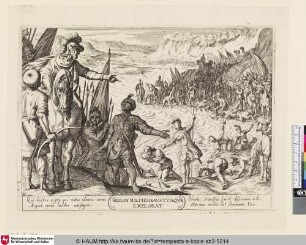 GEDEON MILITES HAVSTV AQUAE EXPLORAT [Gideon wählt seine Soldaten für die Schlacht gegen die Midianiter; Gideon Choosing His Soldiers]