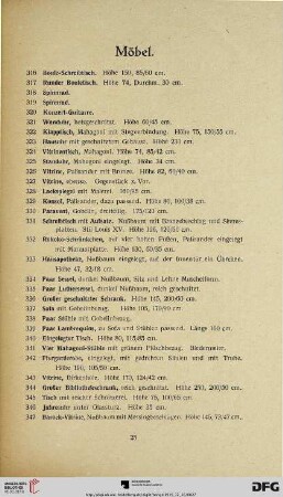 Möbel (Nr. 316-347)