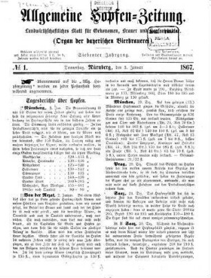 Allgemeine Hopfen-Zeitung. 7, 7. 1867