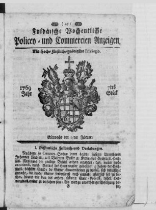 7tes Stück, Ausgabe vom 15. Februar 1769