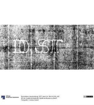Buchstaben (zweikonturig): DST