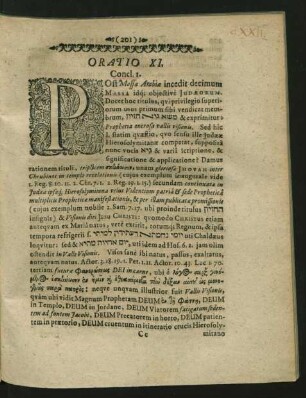 Oratio XI.
