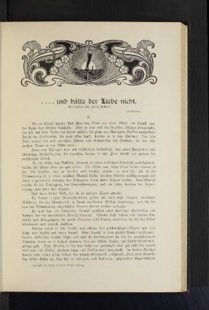 .... und hätte der Liebe nicht