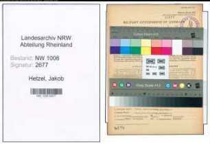 Entnazifizierung Jakob Hetzel , geb. 29.06.1877 (Maurermeister)