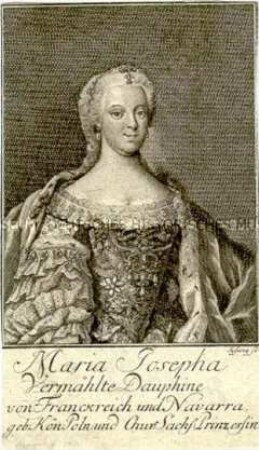 Porträt der Maria Josepha Dauphine von Frankreich