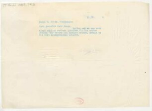 Brief an Emil Kross : 11.04.1913