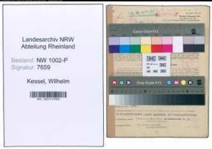 Entnazifizierung Wilhelm Kessel , geb. 26.03.1897 (Polizeibeamter)