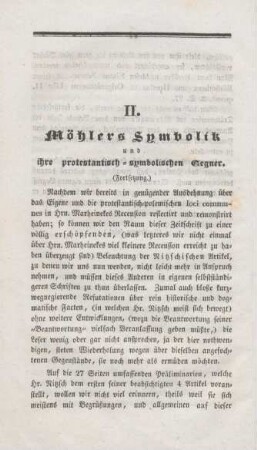 12-39 Möhlers Symbolik und ihre protestantisch-symbolischen Gegner : Fortsetzung