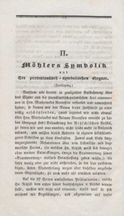 12-39 Möhlers Symbolik und ihre protestantisch-symbolischen Gegner : Fortsetzung