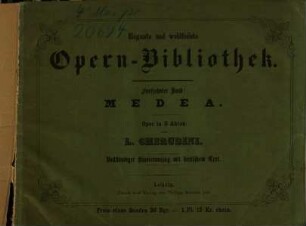 Medea : Oper in 3 Akten