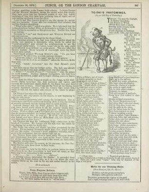 To-days pantomimes